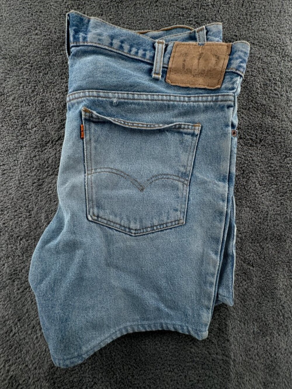 VTG Levi's Orange Tab Blue Jorts Jean Shorts Men All Cotton Yugoslavia Size 37